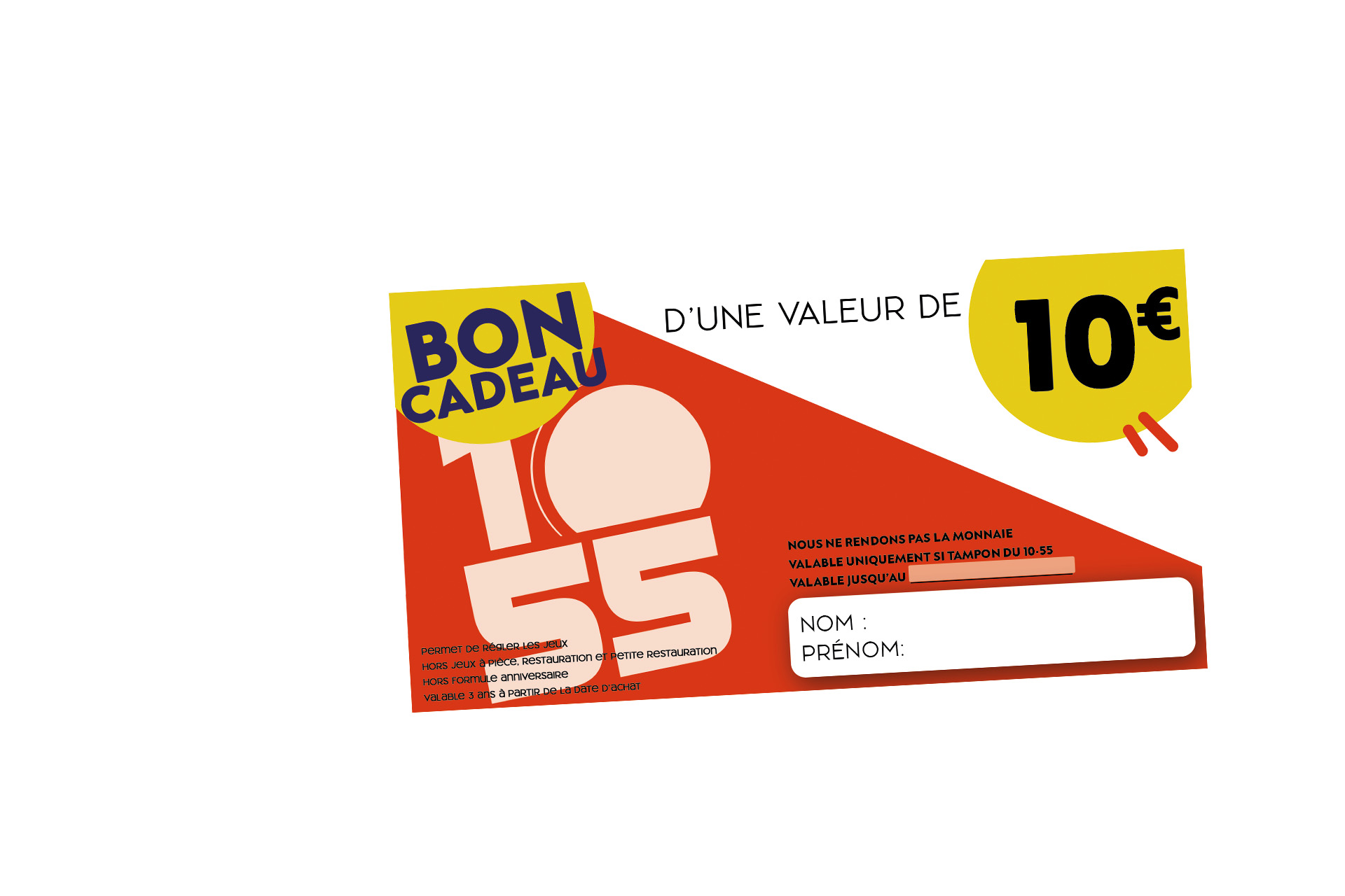 Chèque cadeau 10€