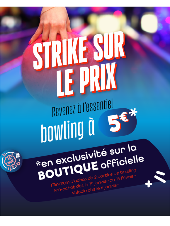 La partie de bowling à 5€
